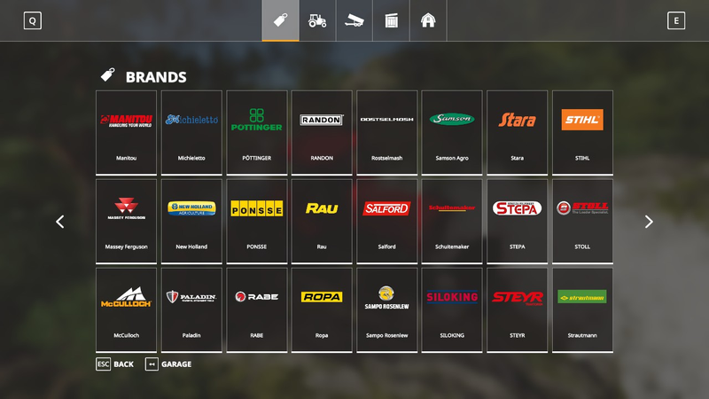 There are so many vehicles and tools to purchase in the in-game store. So many brands.